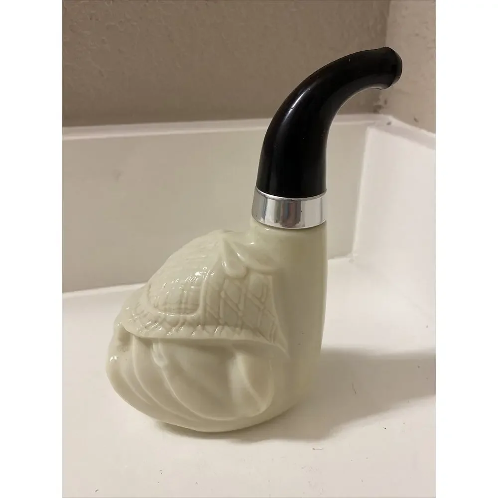 VTG AVON Bulldog Pipe Decanter Wild Country After Shave Decorative Bottle Empty